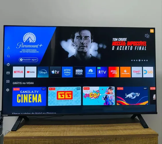 Televisão 50 polegadas 4k com comando de voz, bluetooth...no precinho para hoje!!!