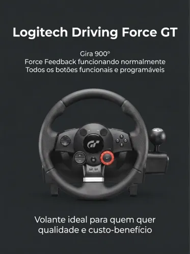 Volante Driving Force GT semi novo