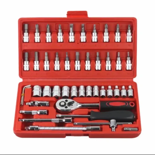 KIT 40 peças Jogo De Soquetes Sextavados Para Uso Variados Com Ótimo Acabamento.