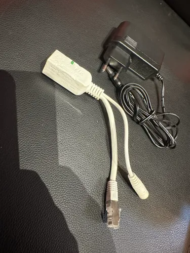 Kit Fonte MikroTik: Injetor Gigabit PoE (9-48V) + Adaptador AC/DC