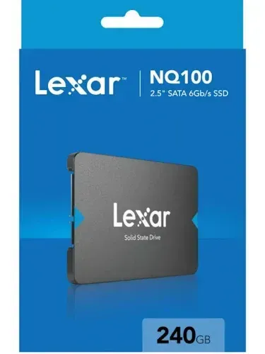 SSD Lexar NQ100 240GB SATA III 2,5 Até 550MB/s LNQ100X240G