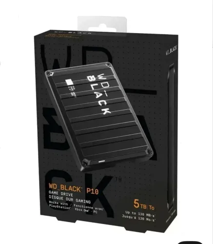 HD EXTERNO 5TB WD BLACK P10 GAME DRIVE PS, XBOX e PC