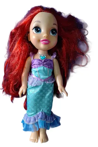 Brinquedo Boneca Ariel Pequena Sereia Disney Cantora (Usado)