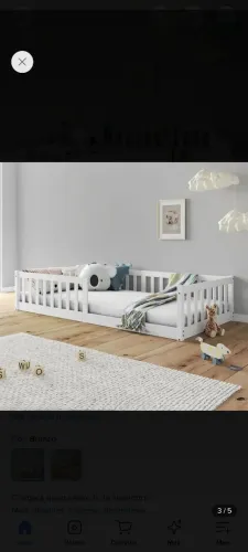 Cama montessoriana solteiro nova
