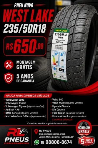 Pneu novo 235/50R18