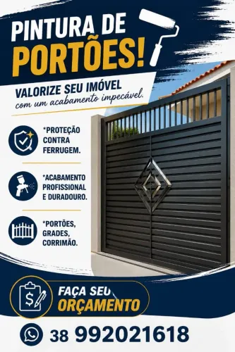 Pintura em portões em geral.