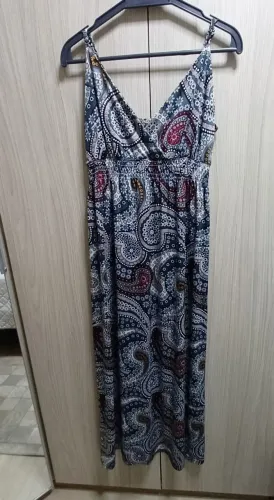 Vestido M longo/ estampado