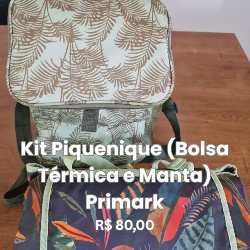 Kit Piquenique Primark - Bolsa Térmica + Manta (Bela Vista)