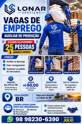 AUXILIAR DE PRODUÇÃO 