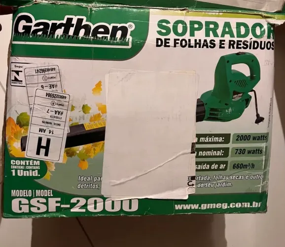 Soprador de folhas Garthen (seminovo)