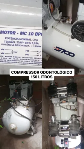 Compressor odontológico 150 litros
