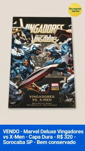 HQ Marvel Deluxe Vingadores vs. X-Men Original Capa Dura