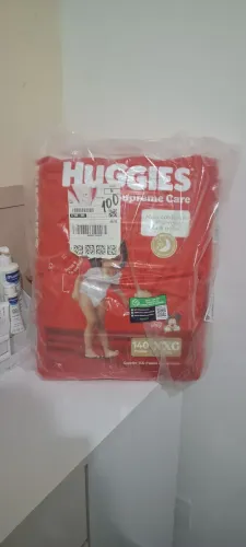 Fraldas Huggies XXG- Tirinha.