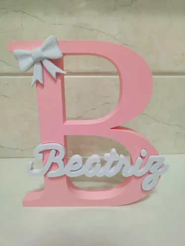 Letreiro com nome decorativo 
