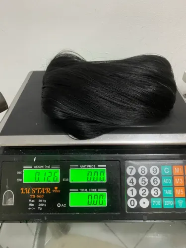Cabelo humano liso 70 cm