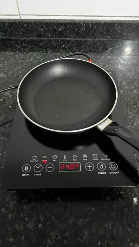 Cooktop Elétrico 1 Boca + Frigideira Compatível.