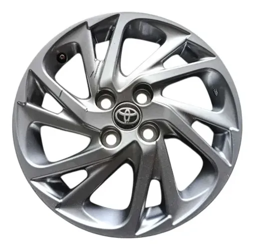 Roda Liga Leve Aro 15 4 Furo 4x100 Mm Yaris 18 A 2024 ~detal Cinza