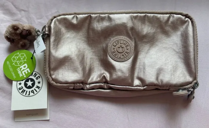 Estojo Kipling Chap Quartzo Metálico Novo