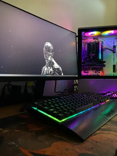 PC GAMER COMPLETO RTX 3050 + RYZEN 5 + MONITOR 180HZ + PERIFÉRICOS