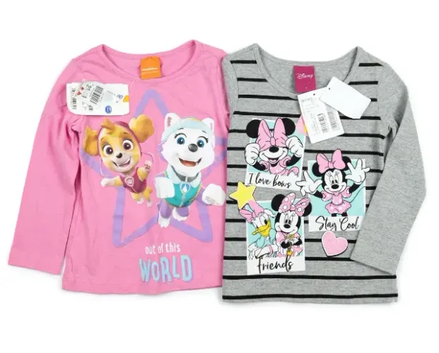 Lote roupa camisetas manga longa bebê infantil menina