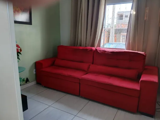 Sofá Vermelho Retrátil
