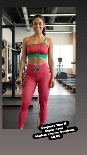 Roupas de academia tamanhos variados