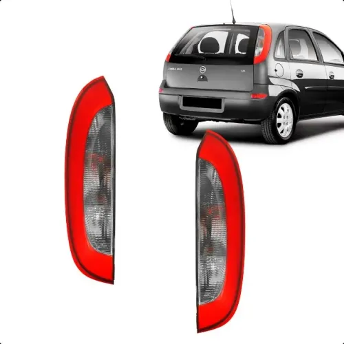 Lanterna Traseira Chevrolet Corsa Hatch Frente Montana 2003 A 2011 Bicolor