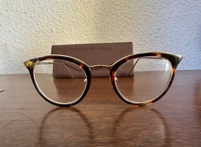 Armação de Óculos de Grau Miu Miu Original Italiana Modelo Tartaruga