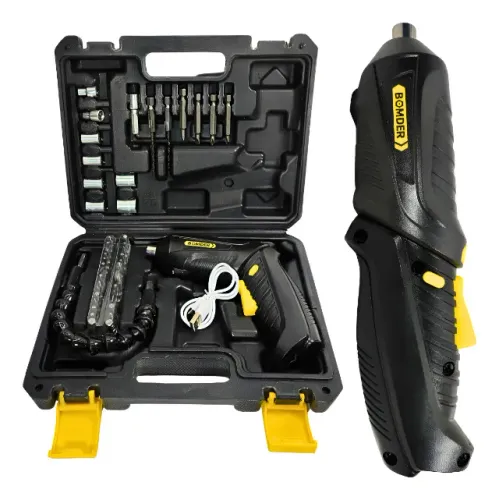 Mini Parafusadeira Elétrica Bomder BOM9912 com Maleta Kit Ferramenta Bivolt