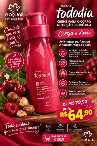 PROMOÇÃO CREME CORPORAIS NATURA TODO DIA ?