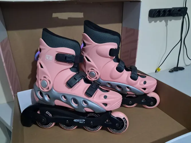 Patins Traxart Spectro Rosa nº 37 + Kit
