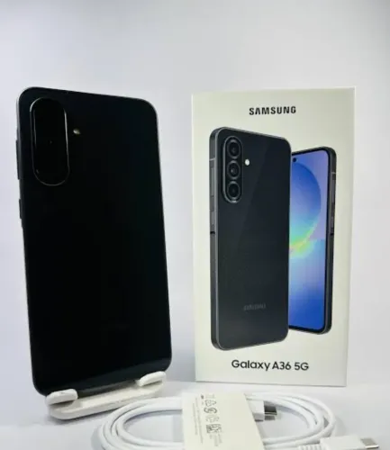 Samsung A36 preto 256gb + 8ram (inclui capa, pelicula fosca, carregador, nota, caixa)