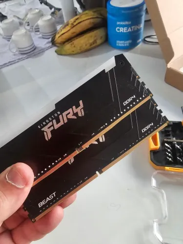 Kit memória ram 32x2 64gb hyperfury argb