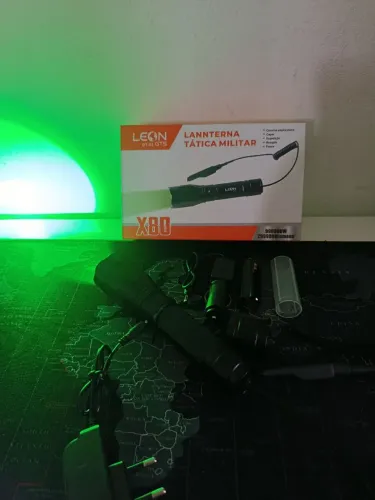 Lanterna profissional de Luz verde com acionador a distância / SUPER PROMOÇÃO 