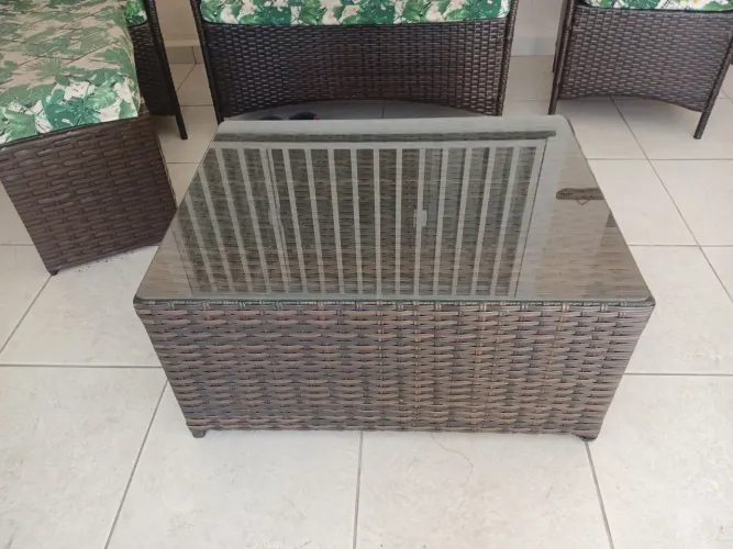 Mesa linda dd vime com vidro