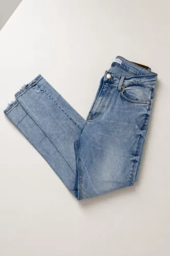 Calça Jeans Zara Slim Fit Azul Clara Masculina Tam. 40 (USA 32)