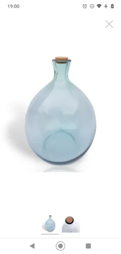 Garrafão vidro 50l novo