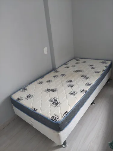 Cama box + colchão solteiro Ortobom