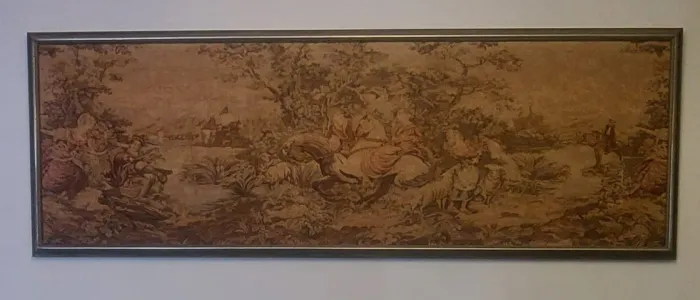 Gobelein - Tapeçaria (com moldura)-peça única e exclusiva - peça 2 (2m x 0,7m)