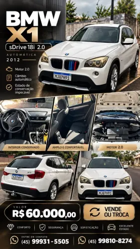 BMW X1 Sdrive 18I 2.0 16V 4X2 Aut. 2012