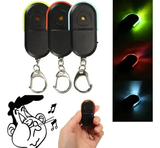 Chaveiro localizador de chaves por assobio com LED