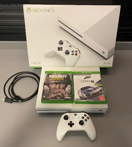 Xbox 1tb 4k Ultra HD Branco na Caixa 
