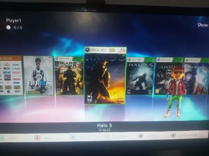 Xbox 360  RGH 3.0 +LT2 HD interno de 320GB com alguns jogos