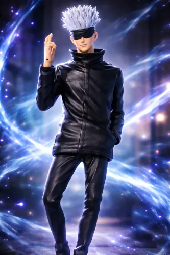 Boneco Satoru Gojo 28cm (Jujutsu Kaisen) - Perfeito para Colecionador
