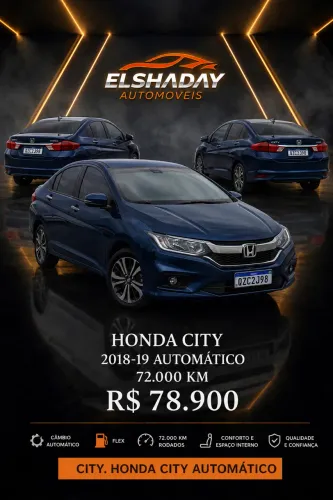 Honda City Sedan LX 1.5 Flex 16V 4P Aut. 2019