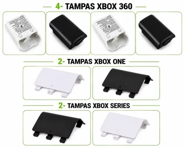 4 Tampas Xbox 360 + 4 Tampas Xbox One