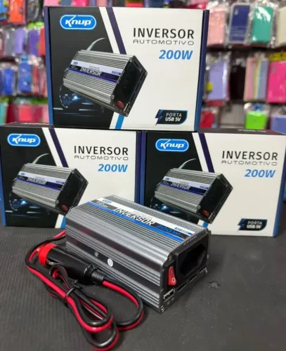 Inversor Automotivo Knup 200W - Ideal para Mini Starlink - Melhor preço da cidade