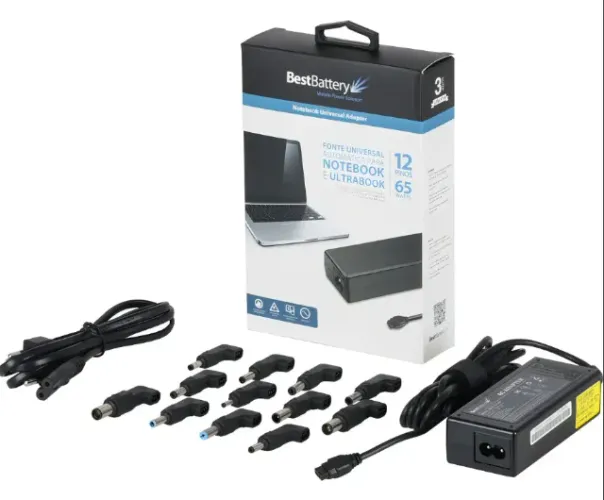 Fonte Universal Notebook 65w 12 Pinos