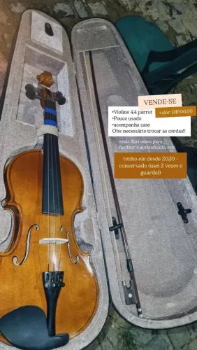 Violino 4/4 Parrot - Conservado