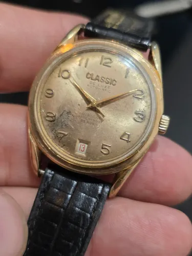 Relógio Suíço Classic De Luxe Automatic Calibre ETA 2452 vintage original 1960s revisado